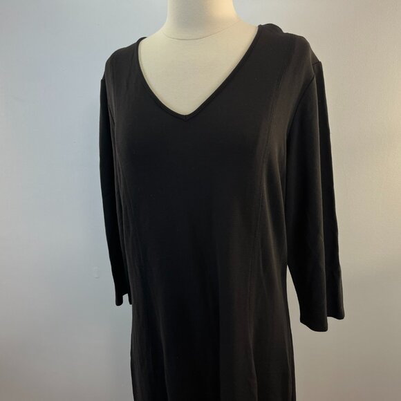Talbots Women's Midi Classic Black Dress - Size XL - EUC - Picture 2 of 5